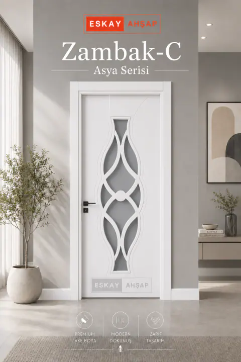 Zambak-C Asya Serisi iç oda kapısı