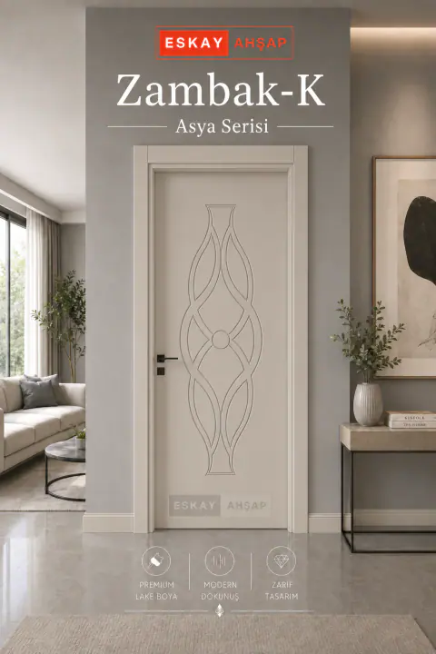 Zambak-K Asya Serisi iç oda kapısı